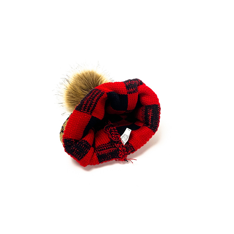 Women's Classic Style Streetwear Plaid Eaveless Wool Cap display picture 3