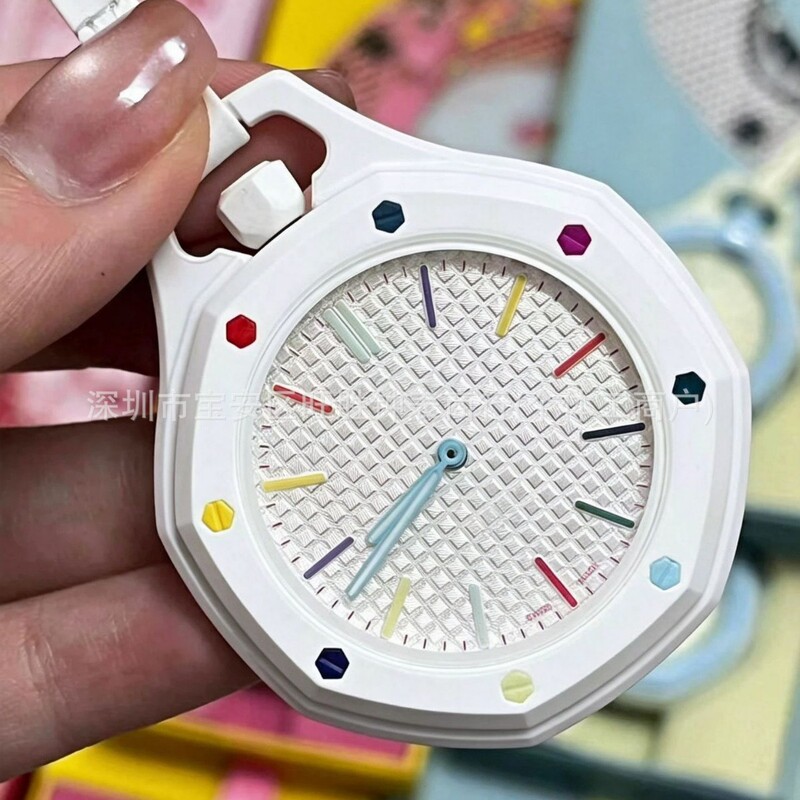Cross-Border Wholesale Swatch&Ap Co-Branded Watch New Model Royal Oak Octagonal Pocket Watch Mechanical Vintage Pocket Watch