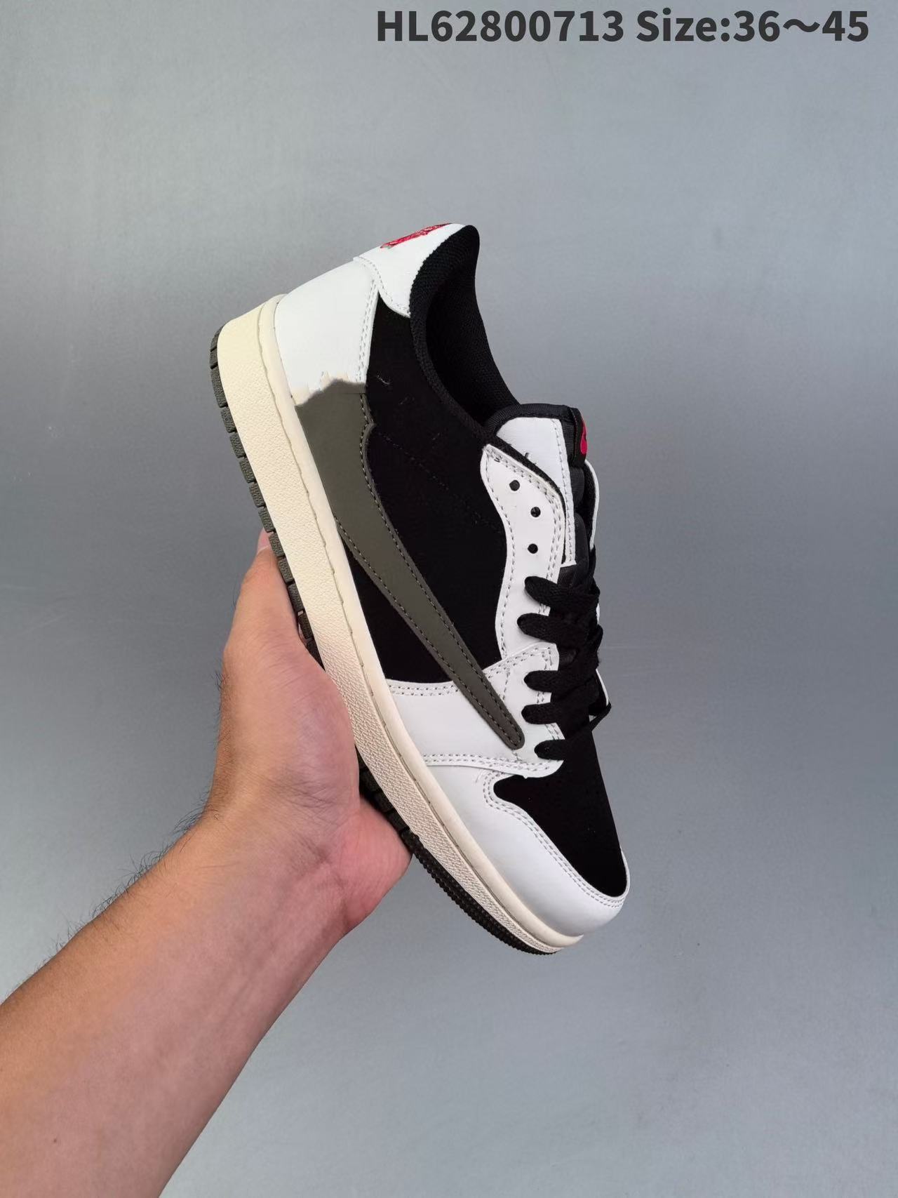 Zapatos Putian aj1 Barb relámpago de corte bajo Black Warrior Fujiwara Hirojo 1 Zapatillas deportivas de baloncesto para hombres y mujeres