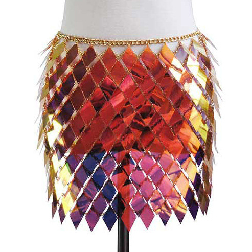 Joyería transfronteriza europea y americana de verano brillante Aleación de múltiples capas falda de lentejuelas collar de cadena de cintura accesorios sexy traje Cadena de cuerpo