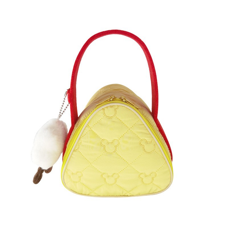 Japonés y coreano triángulo frío bolsa amarillo portátil almuerzo Caja de aislamiento bolsa pastel bolsa fría al aire libre picnic fresco bolsa de mantenimiento con arroz