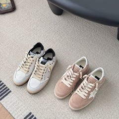 顶级版2025外贸新款百搭真皮女士休闲鞋GGDB个性百搭时尚脏脏鞋