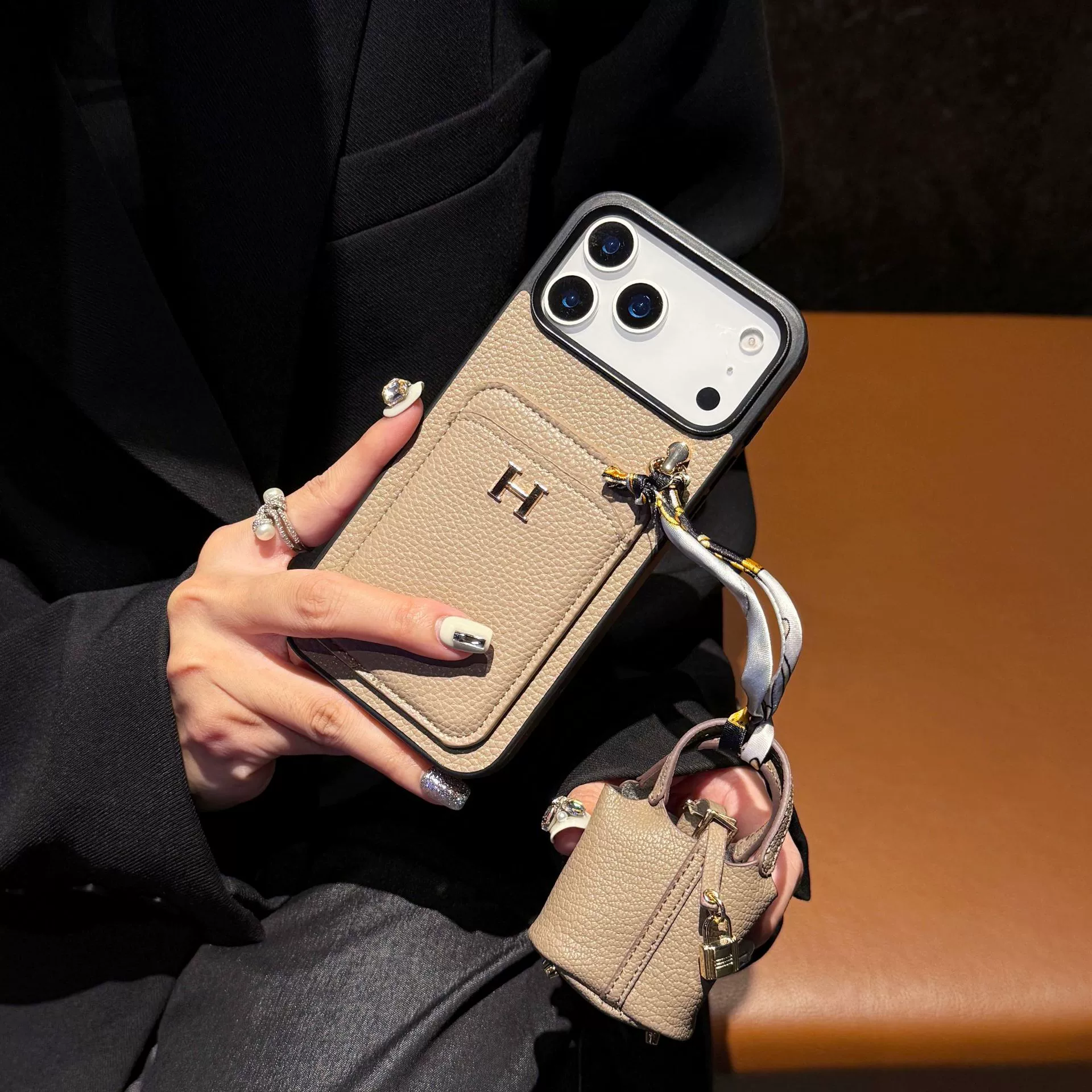 Apple, совместимый iPhone 17, чехол для телефона, iPhone15 Pro, держатель для карт, наушники, iphone