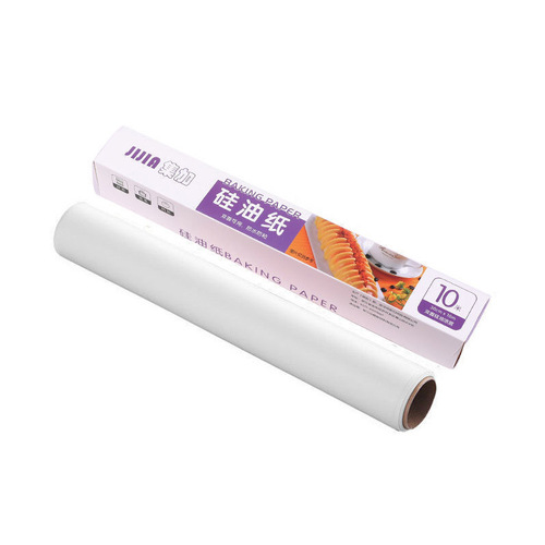 Silicone paper double-sided thickened food-grade large roll pad paper air fryer baking oil-absorbing paper kitchen special oil-proof paper
