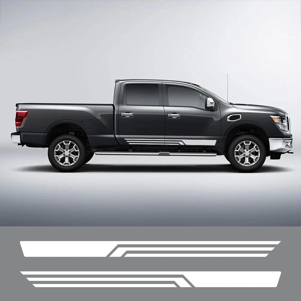 Aplicable a la etiqueta del coche de la puerta de la camioneta Calcomanía Hilux Tacoma Ford Chevrolet Nissan cincuenta campanas del coche
