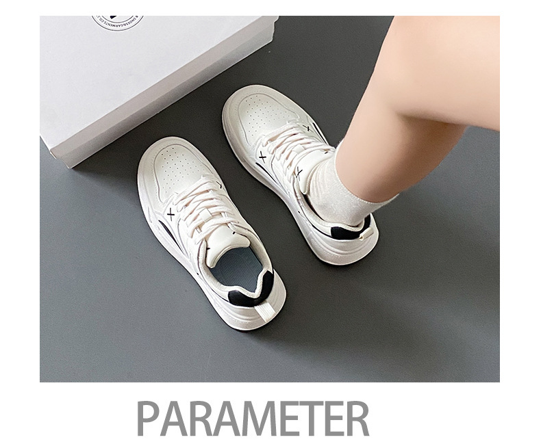 2024 début du printemps nouvelle édition coréenne petites chaussures blanches femme Instagram étudiant sport et loisirs chaussures de planche chaussures de tir de rue semelle épaisse_voghion.com