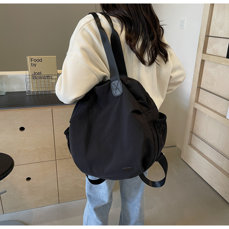 Shoulder bag women's lightweight small 2024 new travel ultra light nylon waterproof backpack for female college students_voghion.com