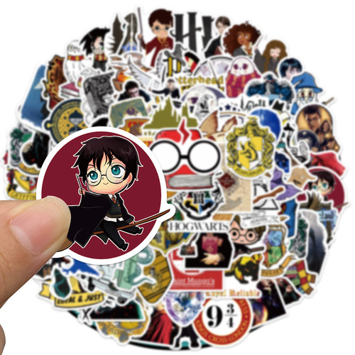 100 Harry Potter stickers science fiction movie graffiti mobile phone case skateboard luggage waterproof pvc stickers