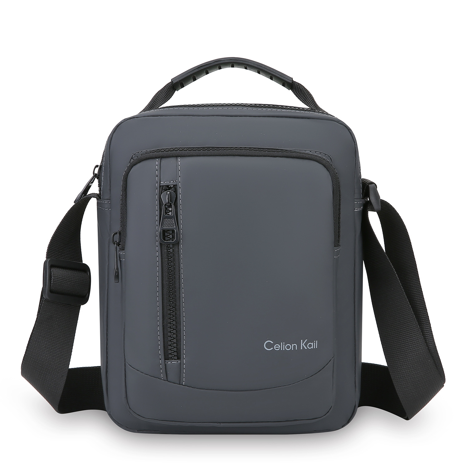 Bolso pequeño para hombre 2025 nuevo bandolera de un solo hombro mini pequeña cremallera multicapa casual moda todo fósforo pequeño bolso de hombro