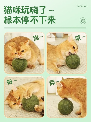 Cat toys, catnip balls, extra-large cat toys, self-stimulating and relieving boredom, cat and kitten tea sticks, teeth grinding cat supplies