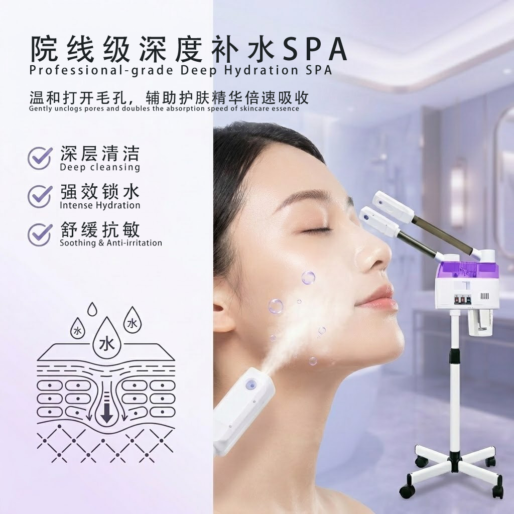 pulverizador frío y caliente, instrumento especial para salón de belleza, vapor facial, hidratación facial al por mayor, pulverizador de belleza doméstico image 4