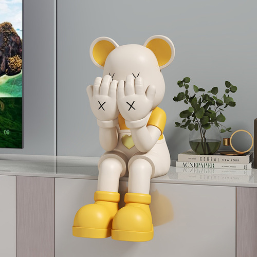 Violent bear large ornaments living room wine cabinet TV cabinet home accessories high-end porch home decoration decorations