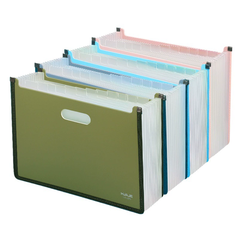 Huajie оптовая продажа с фабрики Morandi цветная трехмерная сумка для органов большой емкости Студенческая тестовая бумага классификационная папка для хранения