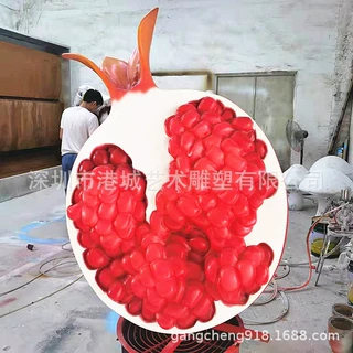 价值观石榴籽精神雕塑创建文明城市宣传主题公园民族团结景区摆件