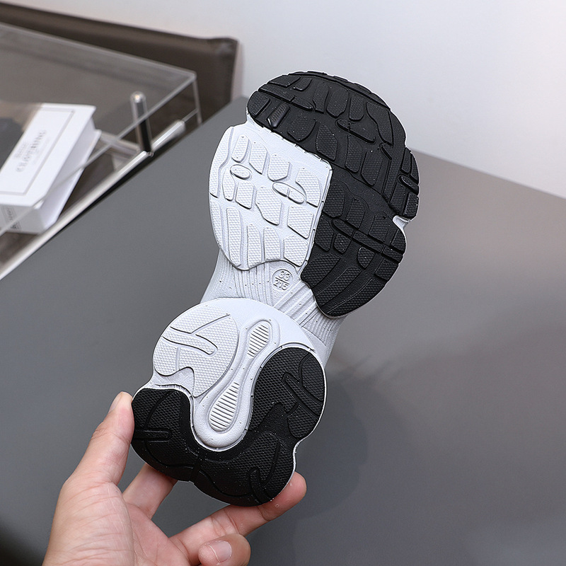 二次贴片底32-37码品牌皮款儿童鞋批发男女大童运动鞋老爹鞋3670|undefined