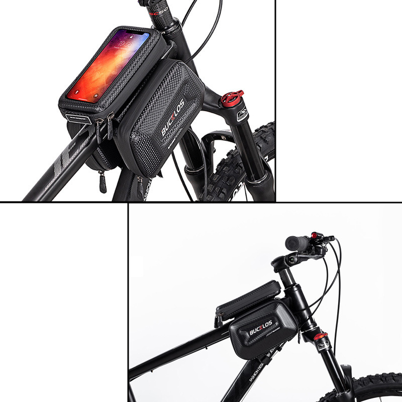 自転車バッグ EVA ハードシェルバッグ フロントリムバッグ マウンテンバイク ロードバイク チューブバッグ サイクリング用品 自転車アクセサリー|undefined