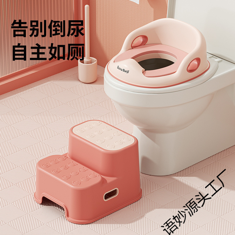 Large Kidsren's Toilet Seat Baby Kids Toilet Baby Girl Boy Rack Cover Ladder Mat Free Shipping to Home