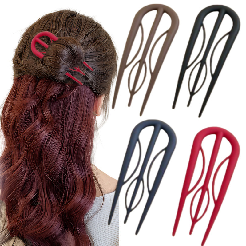 PCU tipo clip de cabello de alta sensación nuevo disco chino artefacto de cabello de estilo antiguo clip de cabello de rama simple clip de cabello image 20