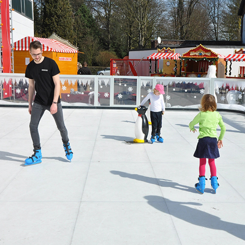 仿真冰场围栏冰球训练场围栏挡板超高分子量聚乙烯仿真冰板溜冰板