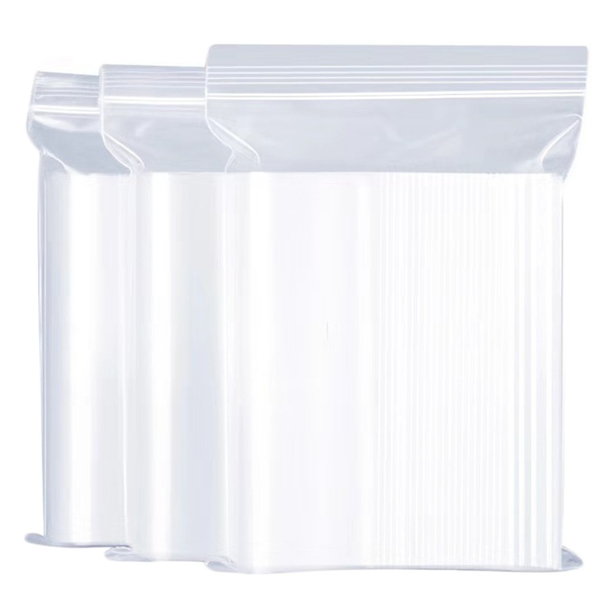 PE transparente bolsa autoadhesiva bolsa de alimentos bolsa sellada engrosada bolsa de embalaje de plástico de tamaño pequeño bolsa de embalaje degradable al por mayor