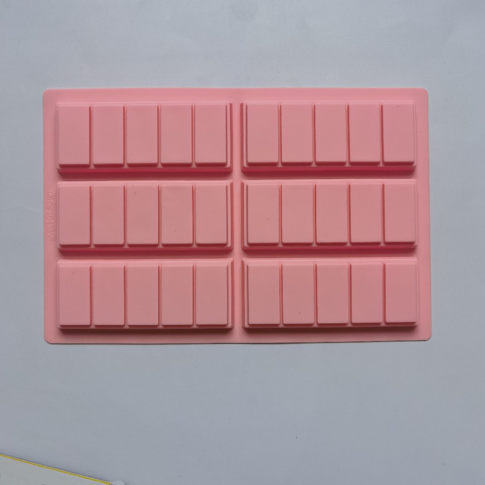6 rectangular chocolate 323 molde de silicona pastel molde de pastel gelatina torta molde de pan herramientas de horneado
