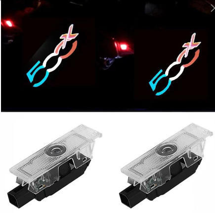 500L láser especial para Fiat 500X luces de bienvenida luces de proyección de decoración de puertas de suelo
