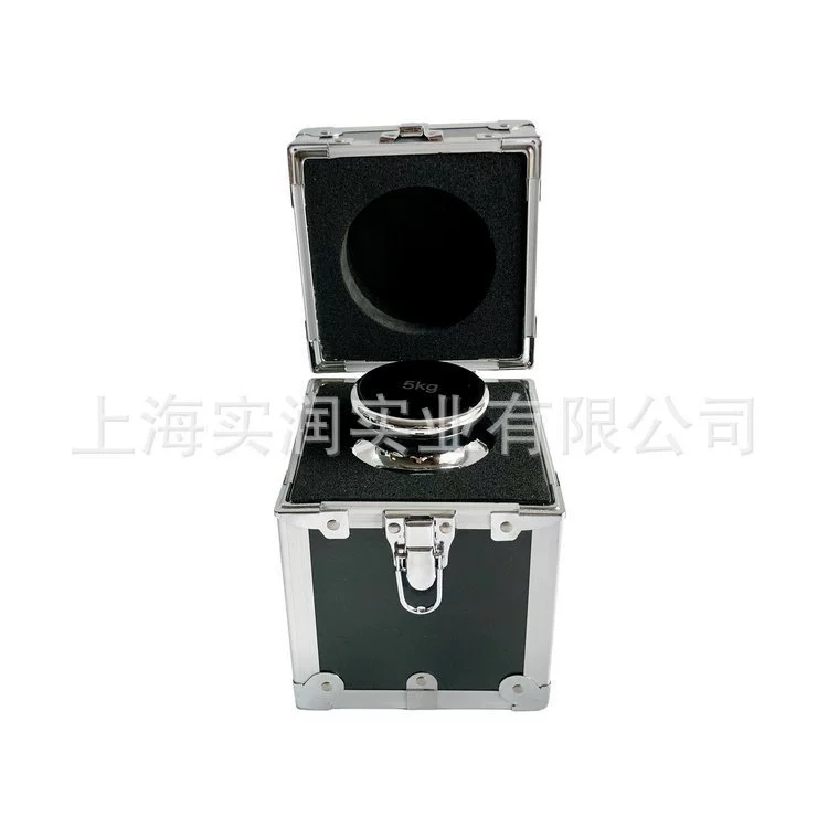 Лабораторный калибровочный вес 5 кг, цилиндрический, из нержавеющей стали 304, класс F2, в пластиковой упаковке