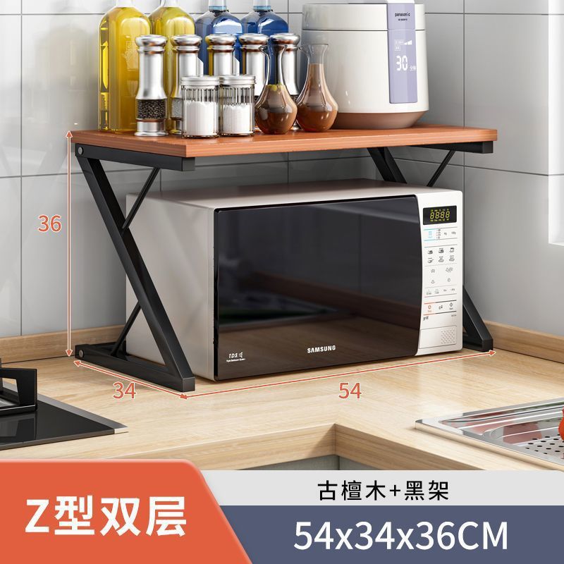 Cocina multifuncional horno de microondas estante de escritorio horno arroz cocina de escritorio estante de almacenamiento para artículos domésticos