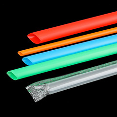 2F disposable tea cup large diameter straw thickened transparent Dragon Ball Pobea pearl 1.0 diameter tube fine suction 