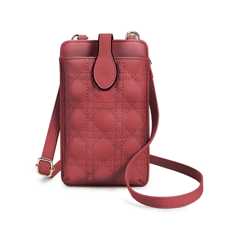 Mini bolso pequeño 2024 verano nuevo universal portátil Japón y Corea del Sur hilo bordado mujer mensajero cuello colgante bolso monedero