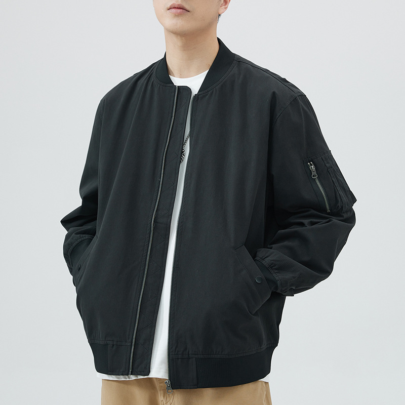 Veste de baseball ample décontractée en coton pour hommes, nouvelle collection printemps et automne_voghion.com