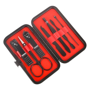 24 Piece Set Black Nail Clipper suit Household Durable Beauty Nail Art Tools Business Gift Nail Clipper suit