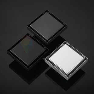 Invisible floor drain black 304 stainless steel deodorant hidden floor drain toilet bathroom hidden floor drain spot cross-border