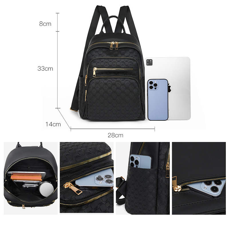 Mochila 2025 nueva moda moda versátil mochila de gran capacidad para mujeres fuera de alta sensación de mochila multifuncional