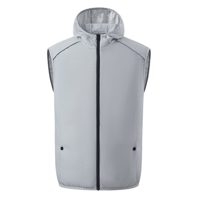 Ropa de aire acondicionado de verano con ventilador de los hombres ropa de trabajo manga corta sitio de construcción carga refrigeración soldador Protección Laboral ropa de los hombres