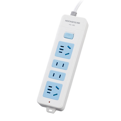 Office strip without cord, detachable trailing power strip for home, dormitory, multiple plug positions, student desk functionality, no long cord power strip