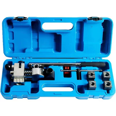 Single and Double-Layer Brake Pipe Flaring Tool, Copper Pipe Flaring Tool, Can Flare 45 Degrees, Air Conditioning Flaring Tool (Mühərrik tənzimləmə alətləri) - single-and-double-layer-flaring-machine-large-set