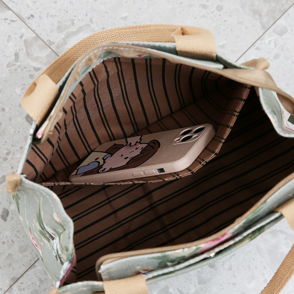 Nueva moda simple bolso de mano estilo nacional para trabajar bolsos portátiles ociosos bolsos al por mayor bolsos de lienzo de mamá