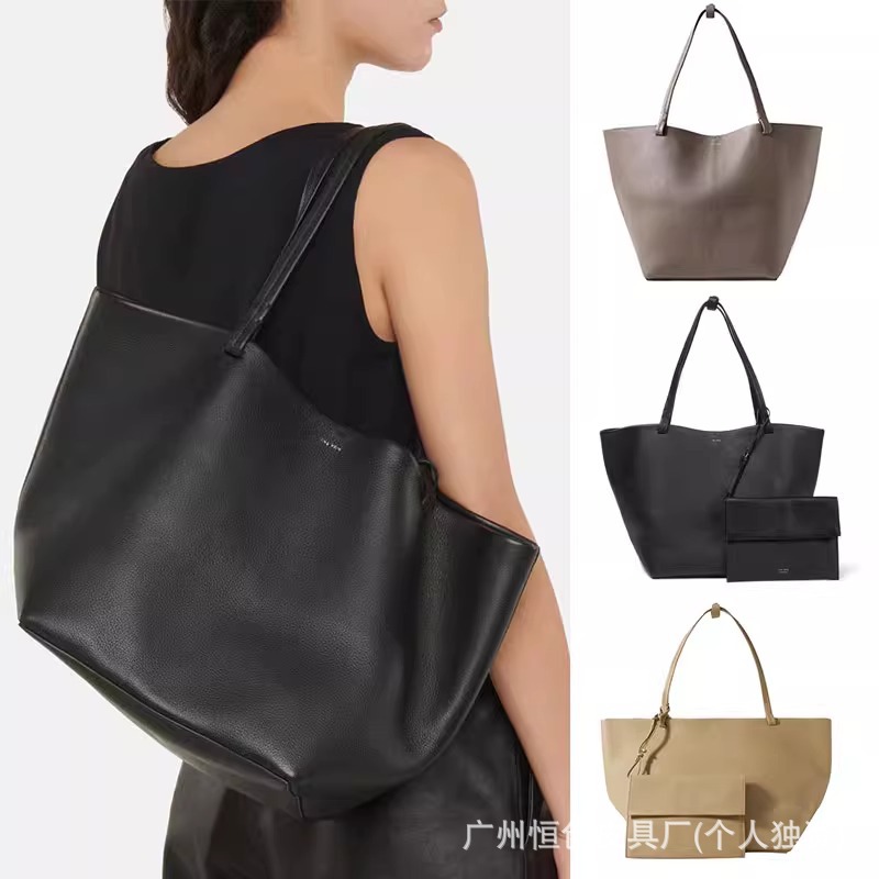 2025 New THEROW Fashion Simple Handbag Large Capacity Leather Shoulder Bag Mother Bag Tote Women's Bag