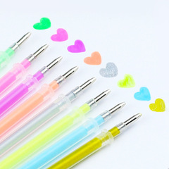 高光彩色中性筆芯 學生DIY手工相冊可愛繪畫手賬中性可替筆芯批發