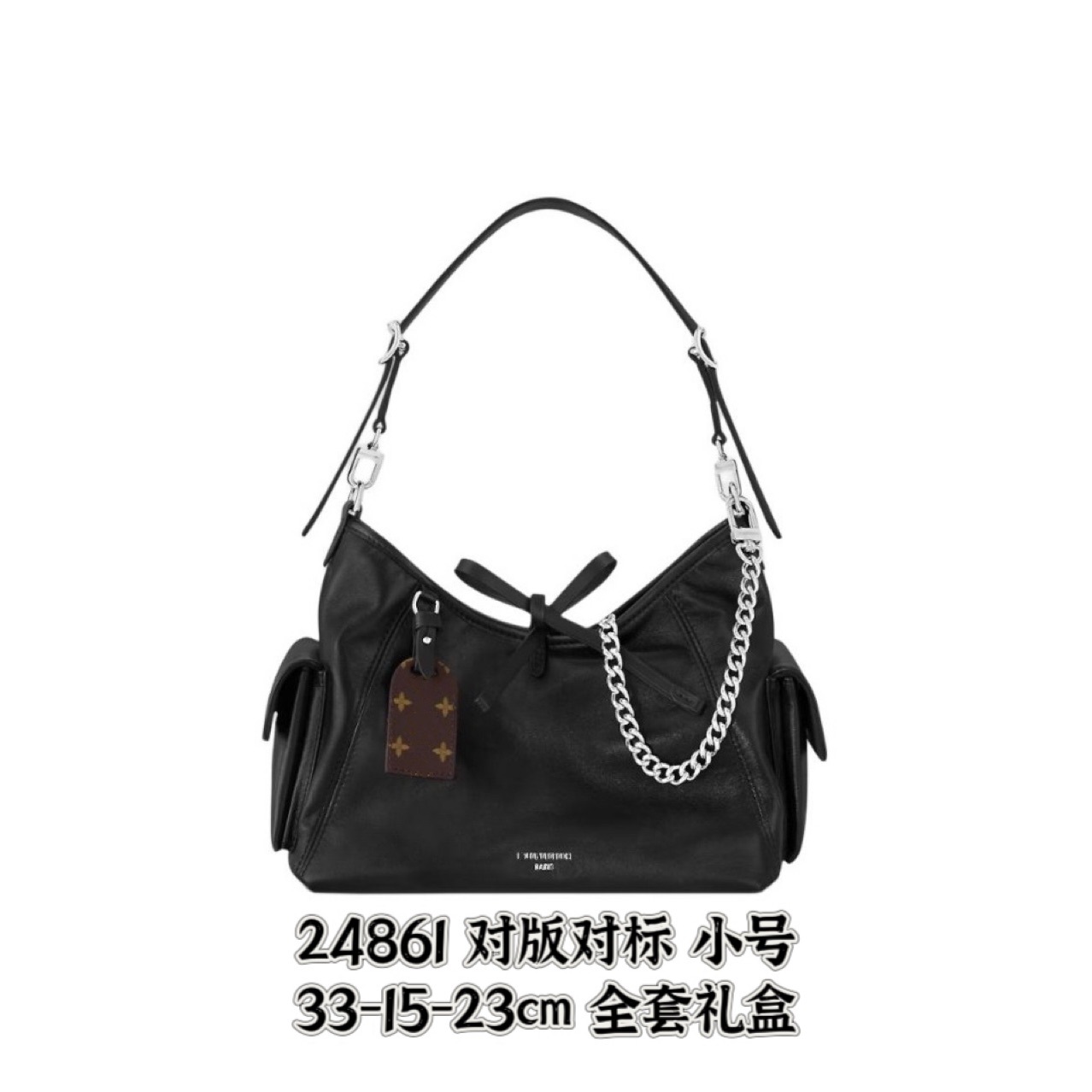 ファッション黒侍レディーストートバッグTote斜めがけバッグバケツ鞄脇下鞄カバンCarryall Cargo