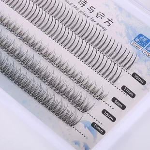 Mixed Individual False Eyelash Clusters, Multi-Length Synthetic Flare Lashes, Reusable Set