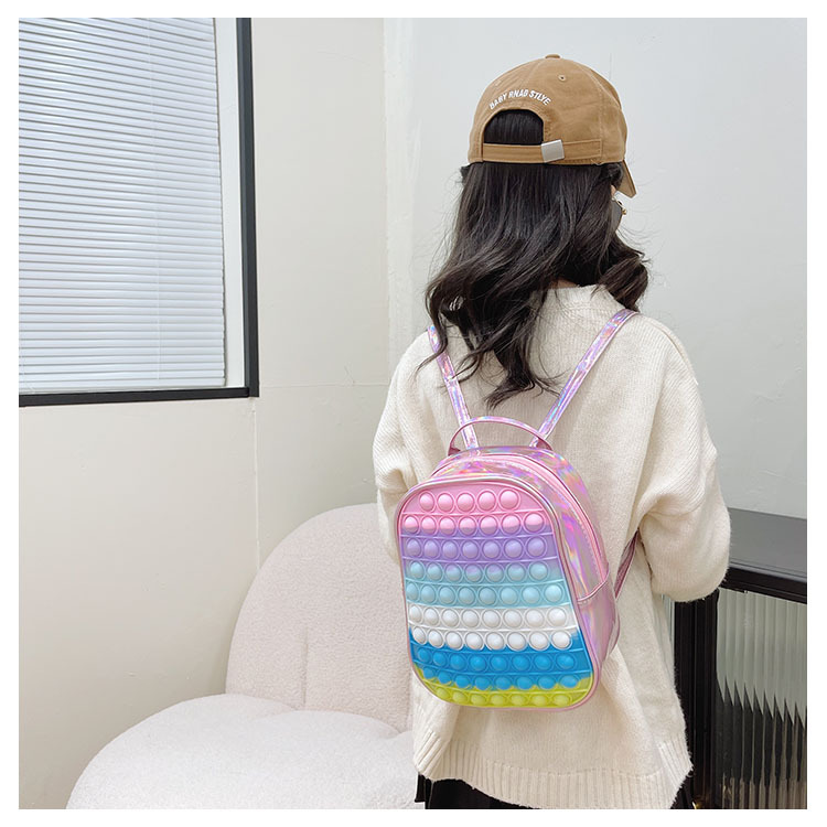 Silicone Backpack Children Decompression Toy Bag Children's Trend Backpack display picture 2