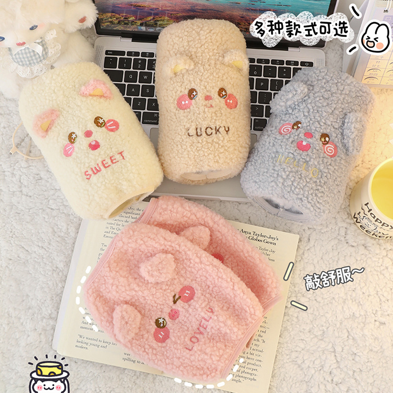 Invierno oversleeve engrosada Teddy terciopelo oversleeve abajo chaqueta ropa de protección anti-sucio paño cubierta tridimensional de alto aspecto manguito