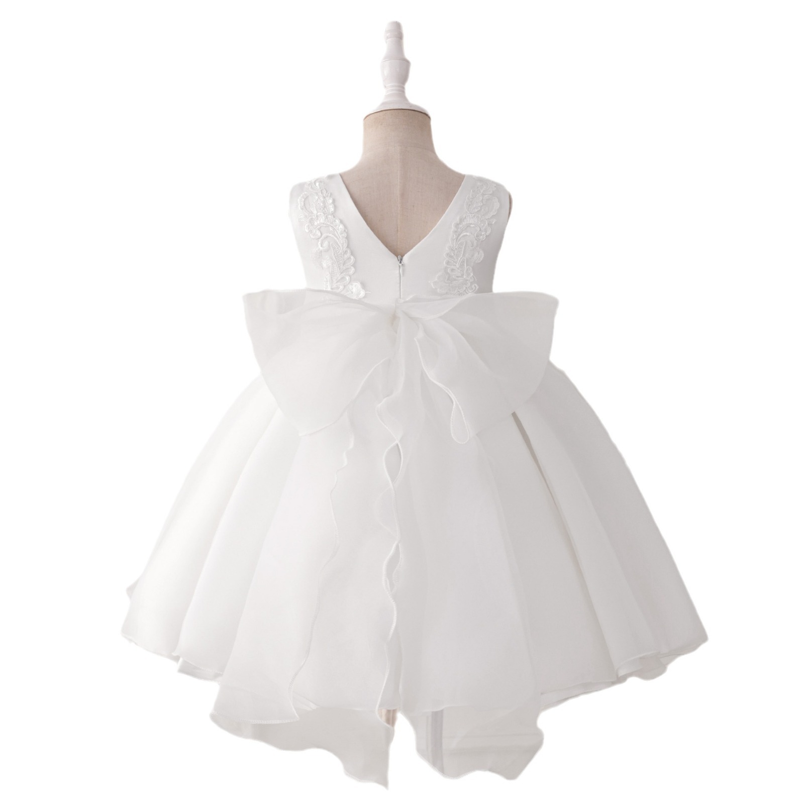 Niña vestido de boda floral, vestido de novia, vestido de princesa de un aniversario, bebé