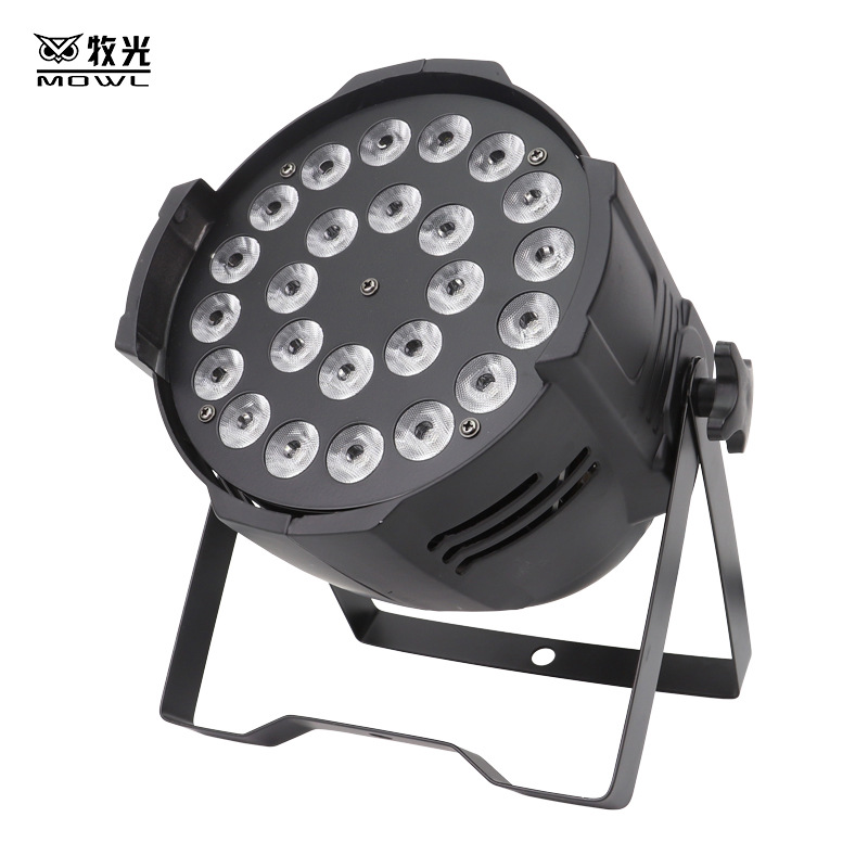 24 luces PAR a todo color cuatro en una barra de iluminación de escenario boda LED Luz de superficie teñida sala de baile atmósfera Luz