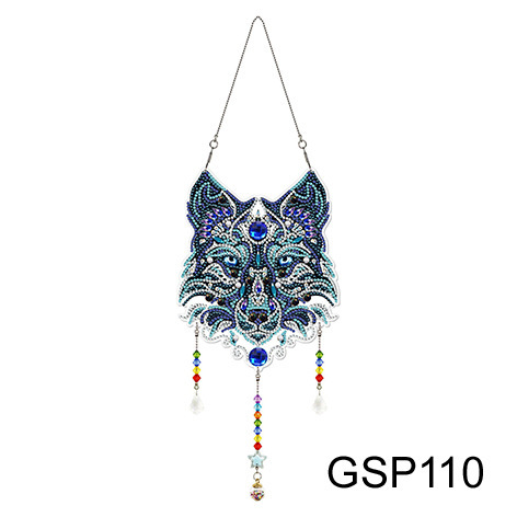 Diamante pintura Amazon transfronteriza DIY adornos de Navidad marca llena de diamantes 5d cristal mariposa diamante pintura viento carillones Decoración