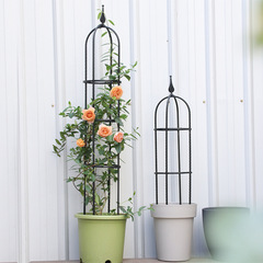 月季花架爬藤架花支架鐵線蓮綠蘿支撐杆植物攀爬支架花柱廠家批發