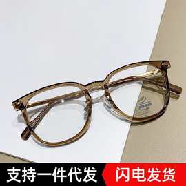 ins近视镜 可配散光度数防蓝光平光镜女款近视眼镜框架散光配镜
