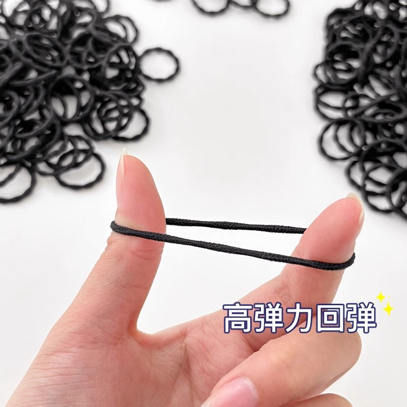 Banda de pelo del bebé pequeña gargantilla banda de goma de la muchacha de alta elástica diadema duradera cuerda de pelo de los niños femeninos tocado